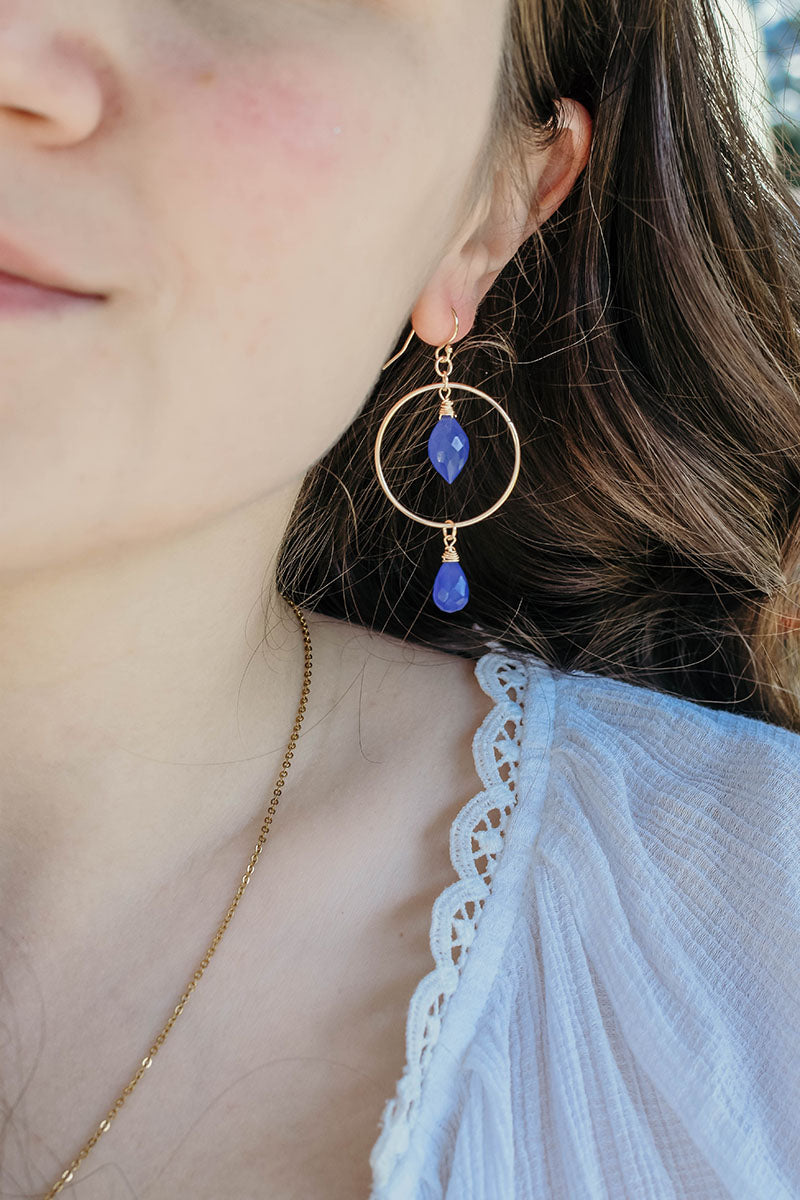 Duo Blue 14K Gold Filled