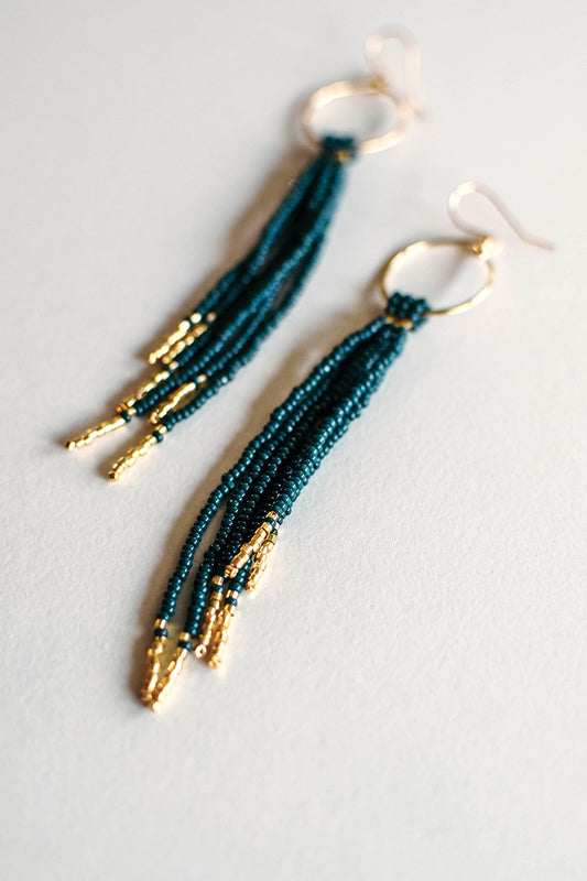 Clara Tassel Evergreen