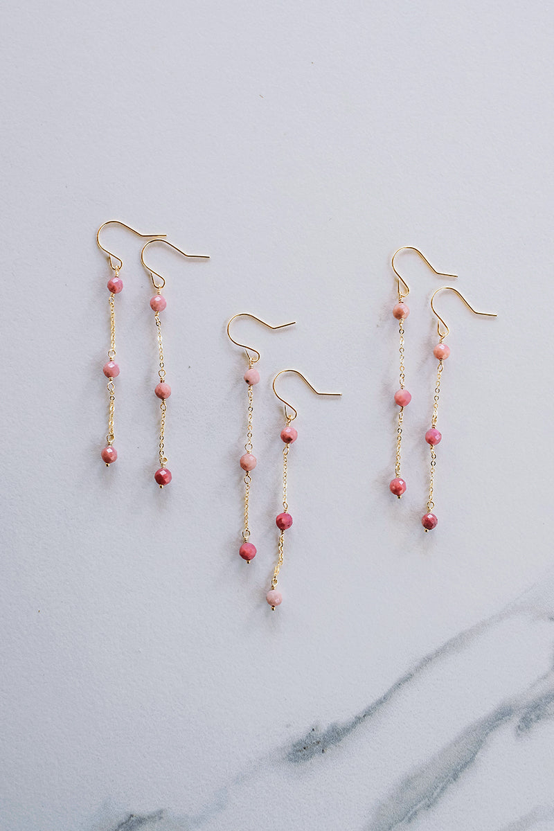 Sade 4mm Peach Moonstone *14K Gold Filled*