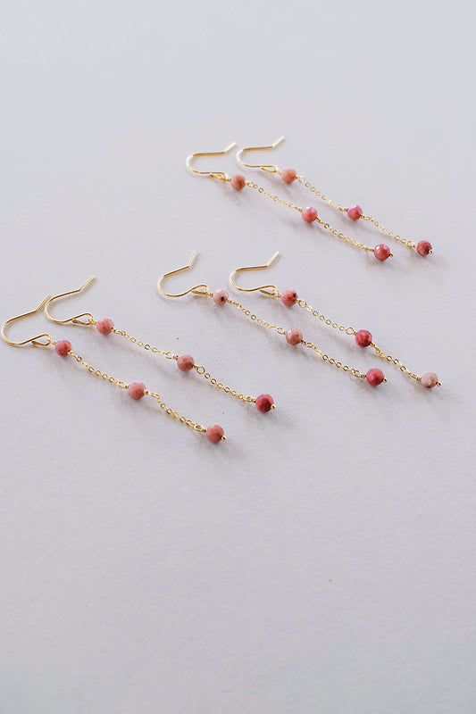 Sade 4mm Peach Moonstone *14K Gold Filled*