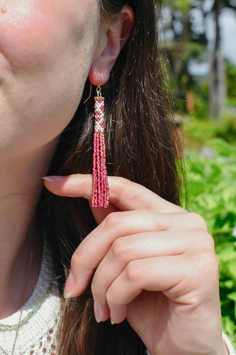 Marie Tassel Raspberry