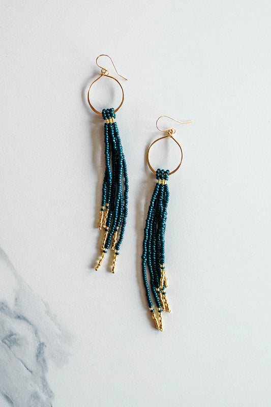 Clara Tassel Evergreen