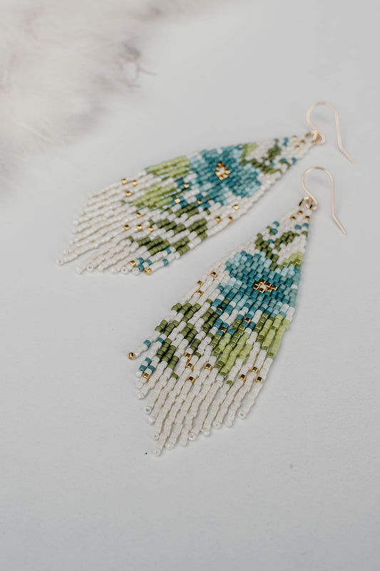 Flora Fringe Seafoam